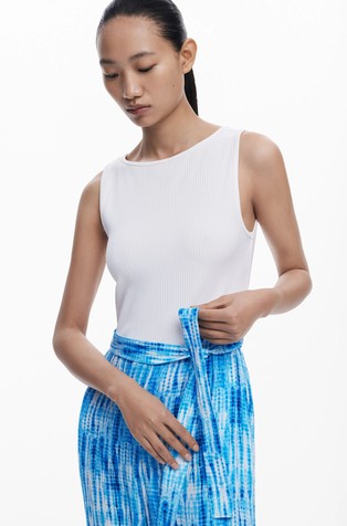 DESIGUAL Tie-Dye Jumpsuit White / Blue 3