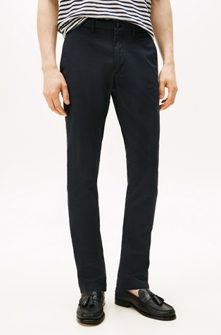 Bleecker slim fit chino hlače z mikro vzorcem