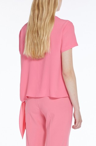 MARELLA Satin blouse with knot detail Pink 2