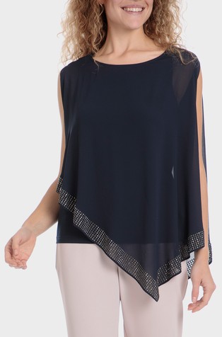 Bluza z ogrinjalom iz šifona