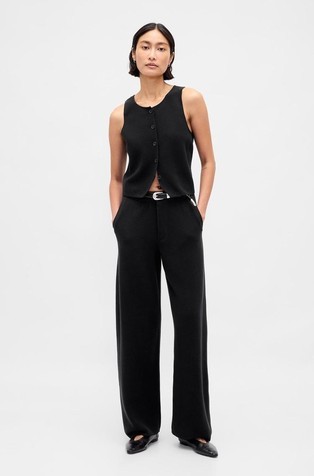 Ženske lahke pletene hlače