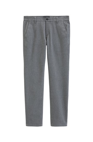 Chinos in stretchy cotton-viscose blend