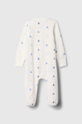 GAP Baby Organic Cotton First Favorites One-Piece Soft Cornflower Blue 2