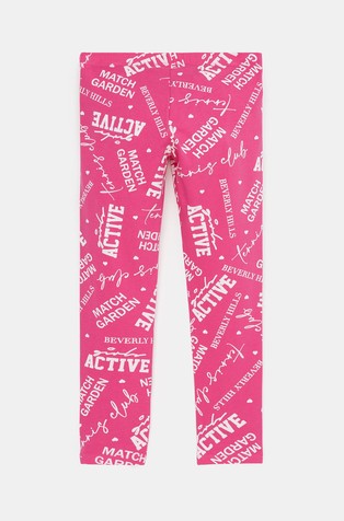 BENETTON Leggings with patterned print Pink 2