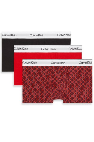 3 Pack Low Rise Trunks - Icon Cotton Stretch