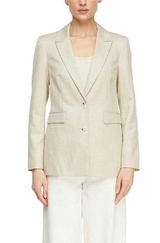 Fitted blazer with glitter yarn