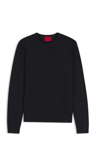 Slim fit pleten pulover iz viskozne mešanice