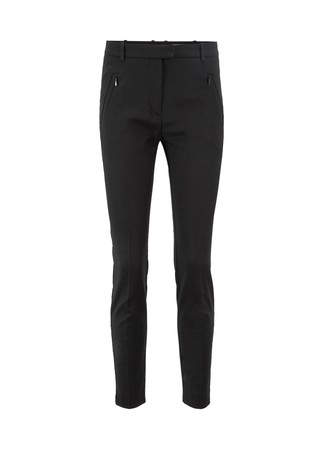 HUGO BOSS Cropped slim-fit trousers with zipped hems Black 5