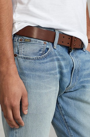 RALPH LAUREN Sullivan slim fit raztegljive jeans hlače Modra - Blue 4