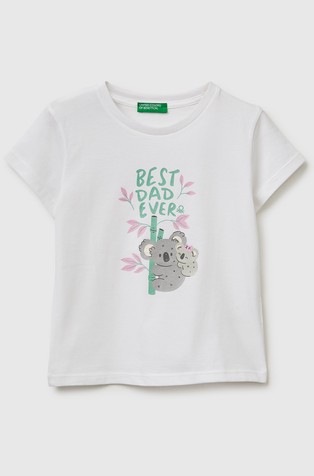 Majica s kratkimi rokavi in bleščečim potiskom