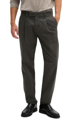 Tapered Chino Pants in Stretch Organic Cotton