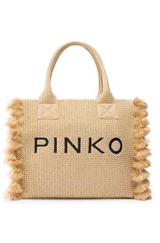 Beach logo tote torba iz umetne rafije