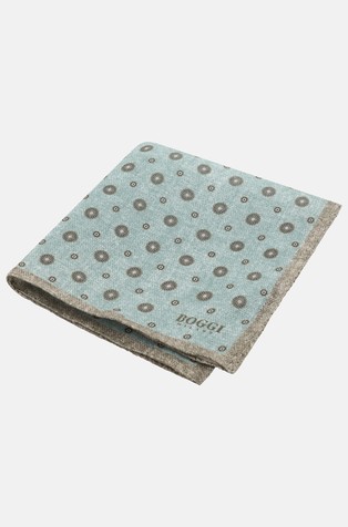 Lanen žepni robček z vzorcem