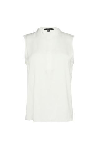 COMMA Bluza iz viskozne mešanice Bela - White 4