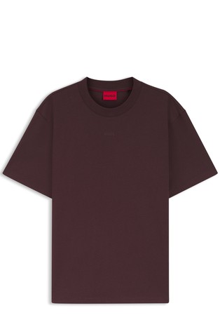 Relaxed fit bombažna logo majica s kratkimi rokavi