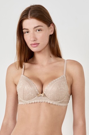 Panama N°2 push up modrček s poudarjenim izrezom