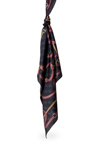GUESS Silk kefiah with pattern Black / Multi 2