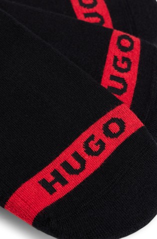 HUGO BOSS Paket 3 parov logo stopalk Črna - Black 2
