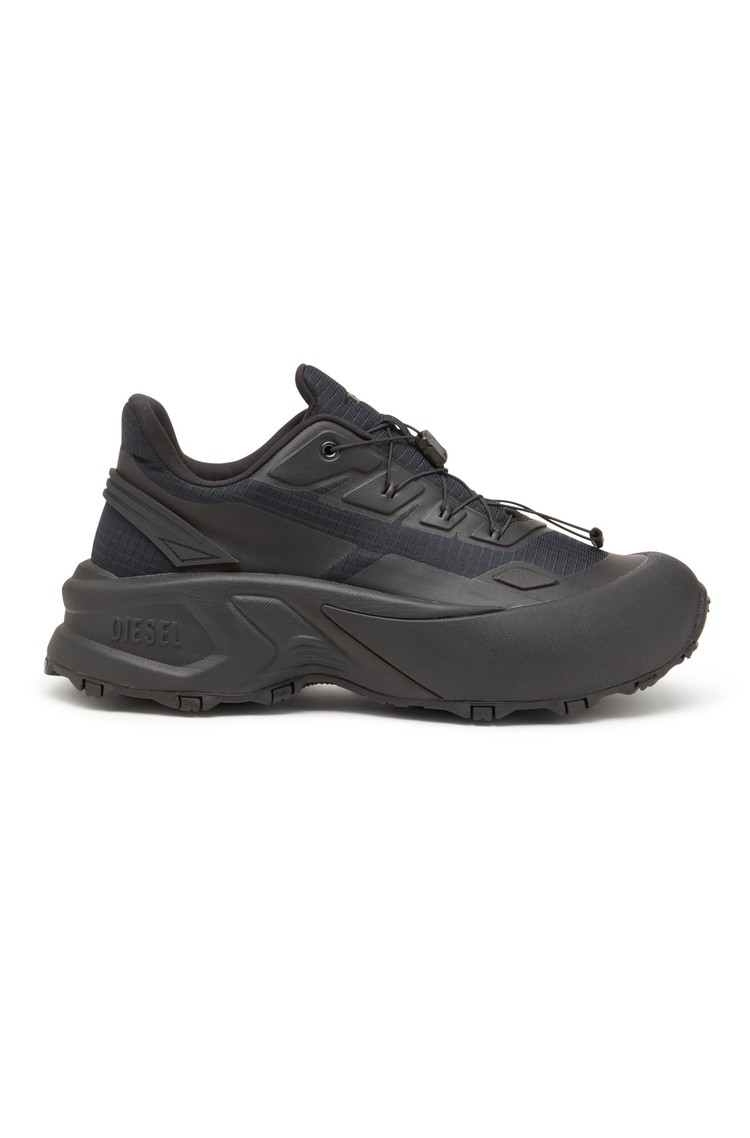 DIESEL D-Cage Runner-Sneakers in TPU-trimmed ripstop Black 