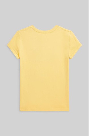 RALPH LAUREN Logo Cotton Jersey Tee Banana Peel 2