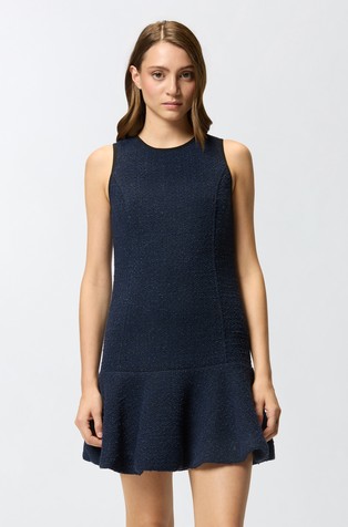 Obleka brez rokavov iz tvida