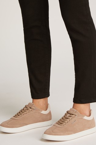 CALVIN KLEIN Suede Low Profile Trainers Brown 6