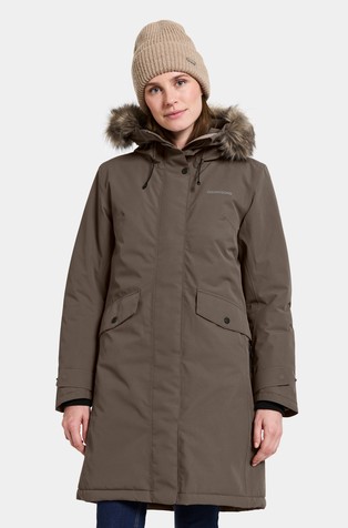 Erika vodoodporna podložena parka s kapuco