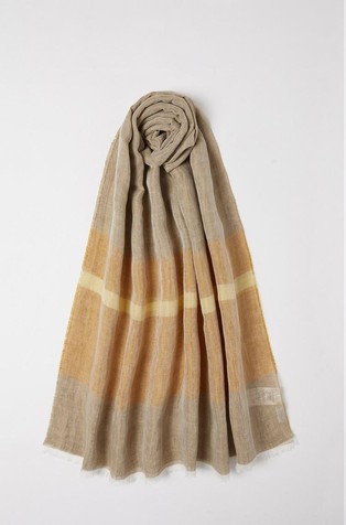Linen blend scarf