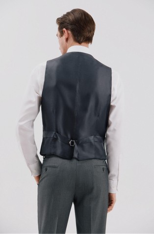 CORTEFIEL Serie XXI slim fit telovnik Siva - Gray 2