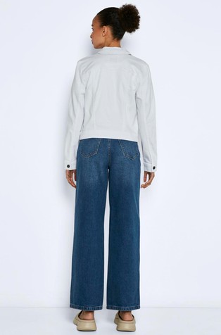 NOISY MAY NMDEBRA denim jacket White 5