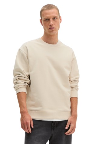 Relaxed fit pulover iz organskega bombaža