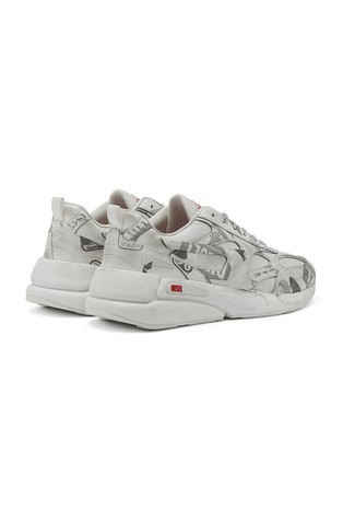 DIESEL Sneakers with camo pattern Light Gray 3