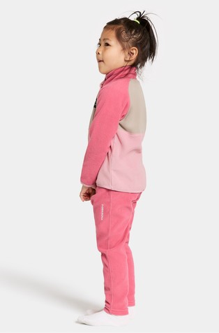 DIDRIKSONS Monte pulover z delnim zapenjanjem Roza - Soft Pink 2