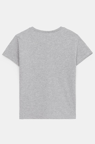BENETTON Bombažna majica z logotipom Siva - Gray 2