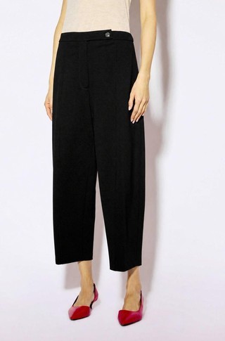 Cropped punto milano trousers