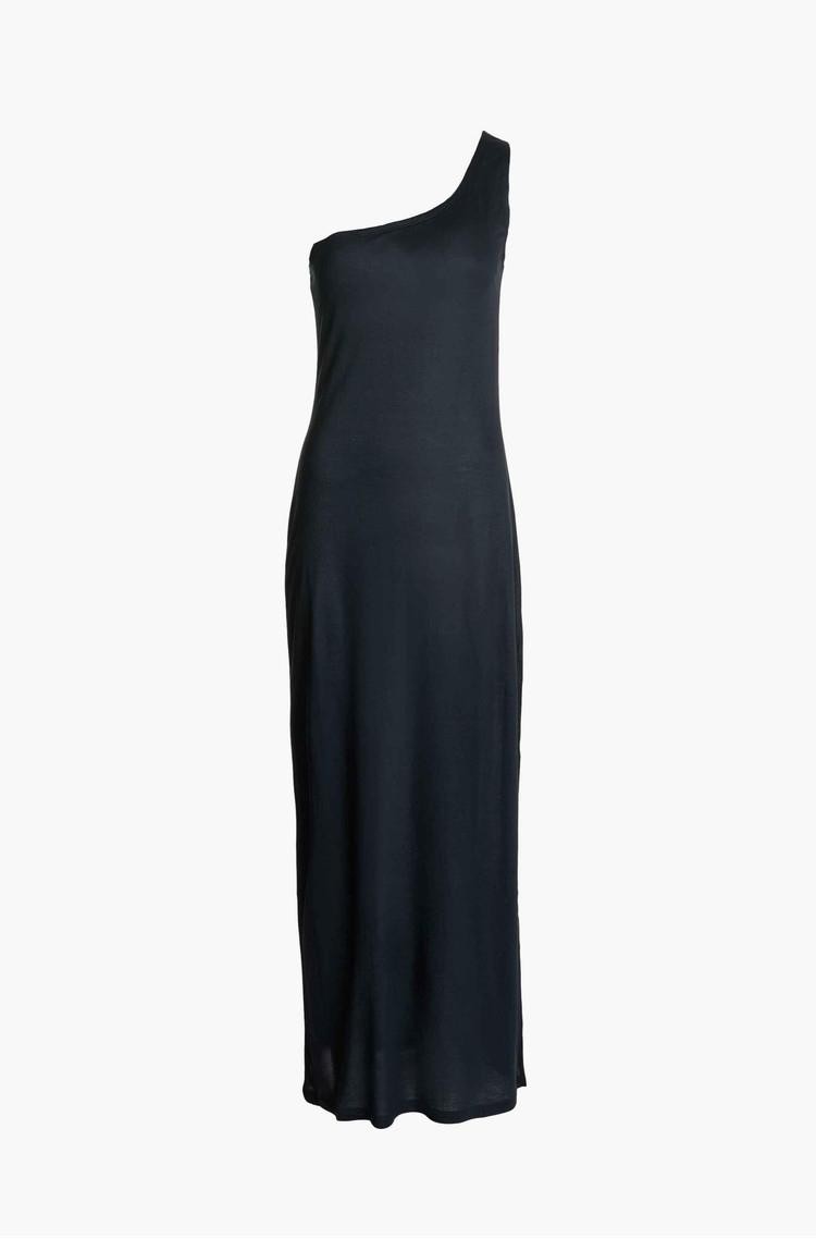 CALVIN KLEIN Obleka z eno naramnico Črna - Black 