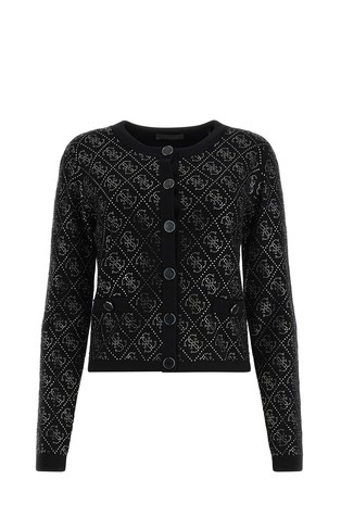 4G Rhinestone Cardigan