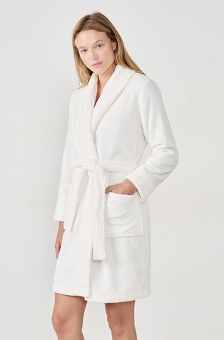 Nadina Velvet-Effect Robe