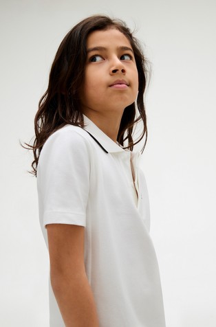 CALVIN KLEIN Short-sleeved polo with logo embroidery White 5