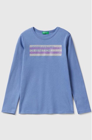 Majica z dolgimi rokavi in bleščečim potiskom