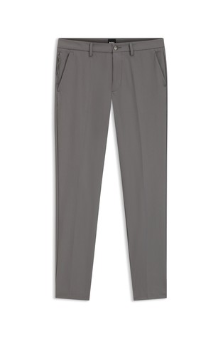 Slim-fit trousers in cotton-blend twill