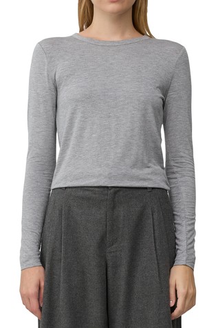 Majica z dolgimi rokavi iz raztegljive viskoze