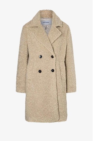 Plašč iz kodraste tkanine