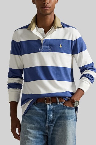 Classic fit Striped Rugby Shirt