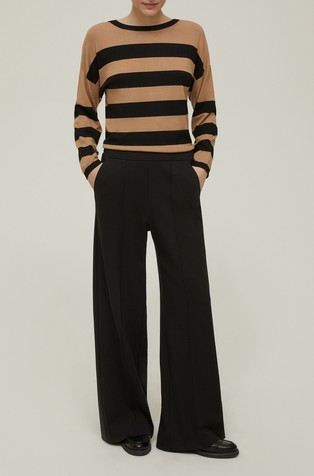 Široke jersey hlače iz viskozne mešanice