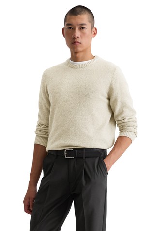 Wool-blend knit sweater