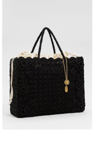 Kvačkana shopper torba z obeskom