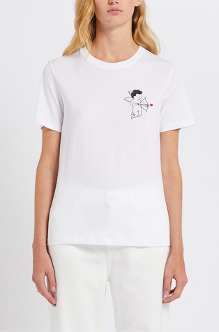 Bombažna majica s kratkimi rokavi