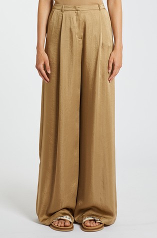 Monochrome relaxed fit satin trousers