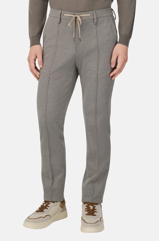 Jersey hlače iz mešanice z bombažem
